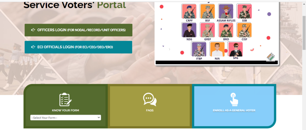 Service Voters' Portal
