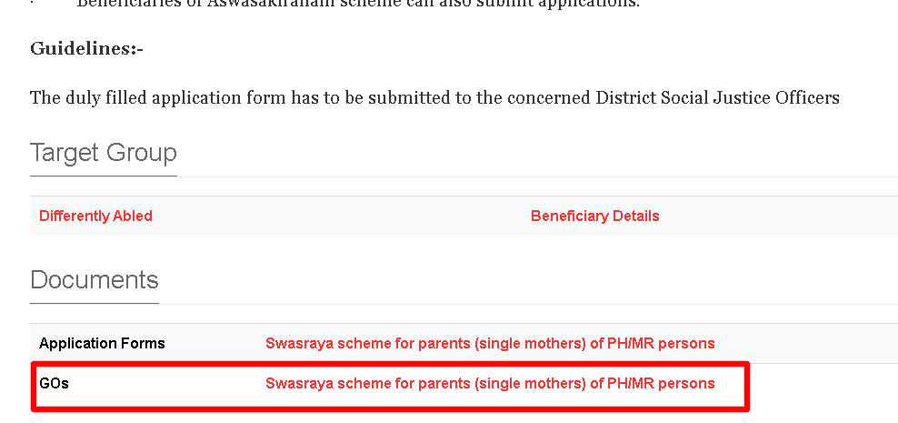 Kerala Swasraya Scheme GO Pdf