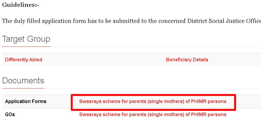 Kerala Swasraya Scheme application