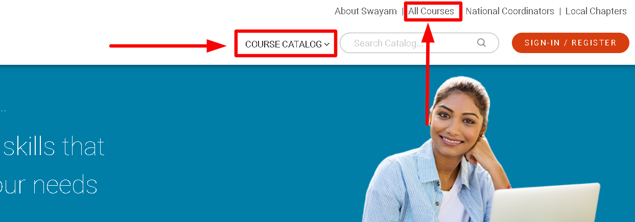 SWAYAM Registration process for course 