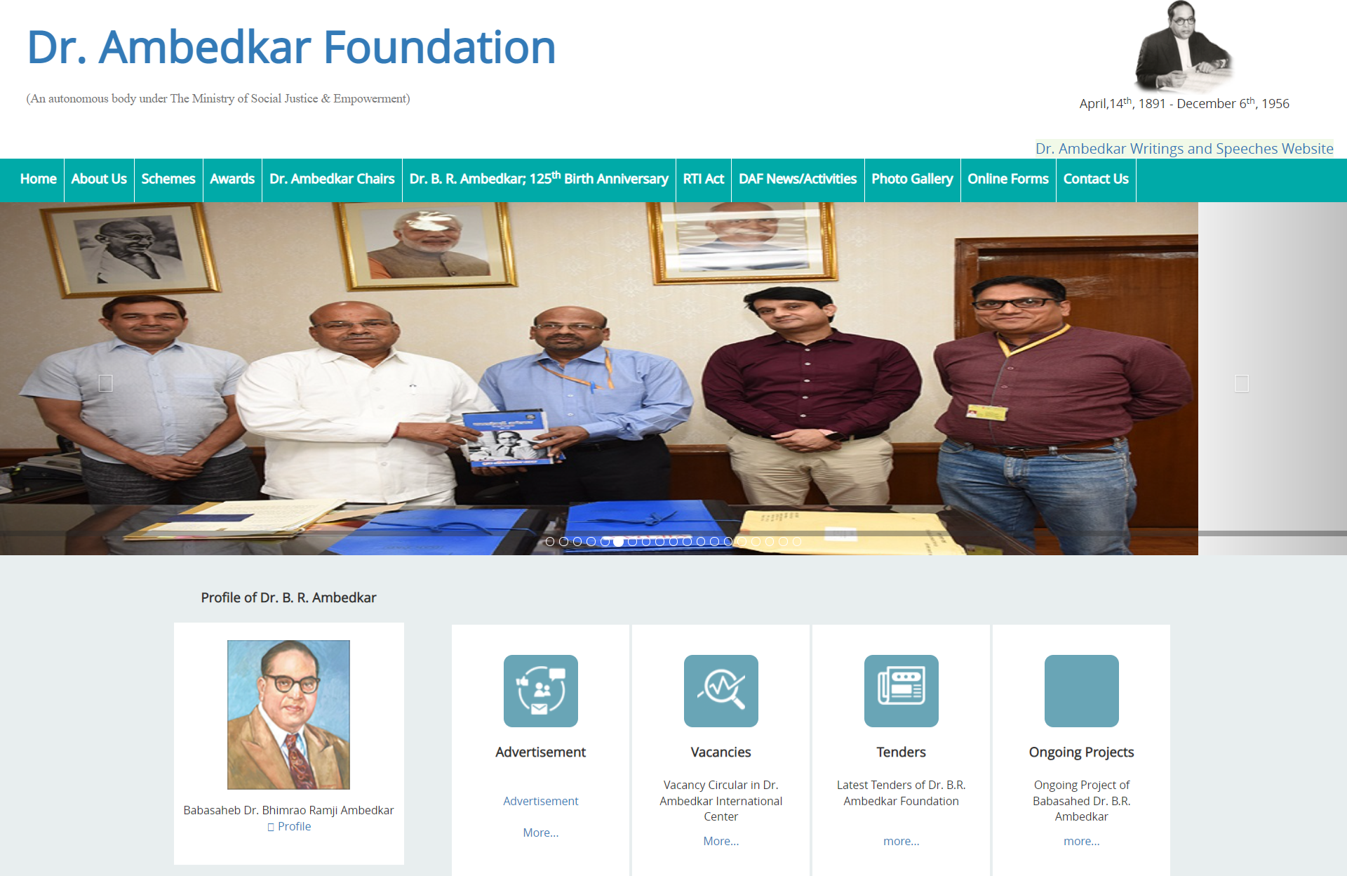 Dr-Ambedkar-Foundation web portal
