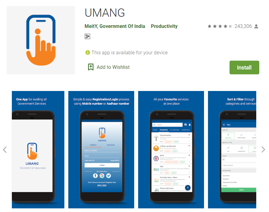 umang app google play store download