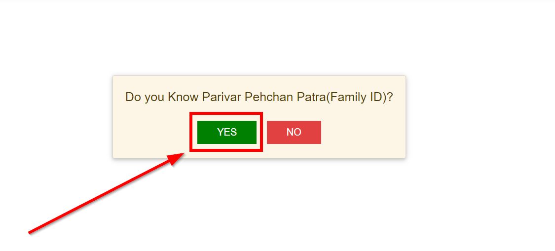 Parivar Pehchan Patra family id