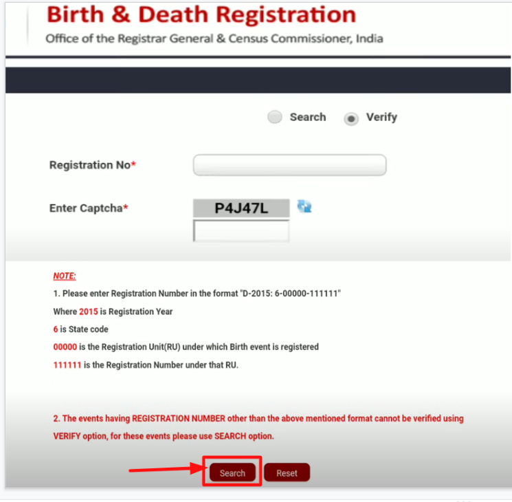 Online Death Certificate - death search by details