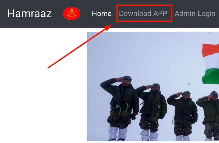 Hamraaz App download - choosing downnload app option