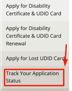 UDID Card Disability Certificate Online - application status checking