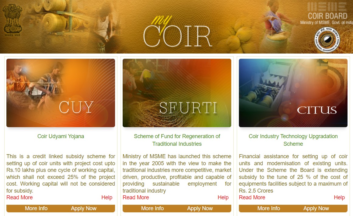 Coir-udyami-yojana-online-registration