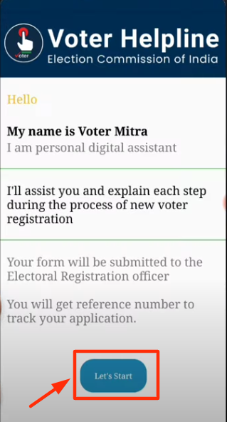 voter card aadhar card link - reading instruction and proceed
