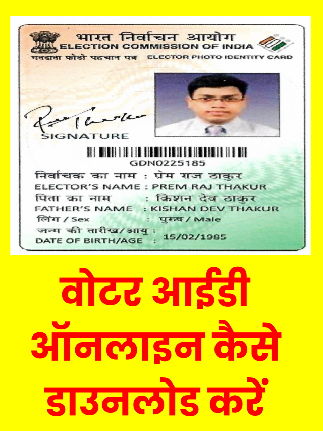 Voter ID card Download: वोटर कार्ड डाउनलोड कैसे करें जानें