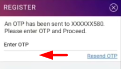 How to register in SBI Yono - entering otp number