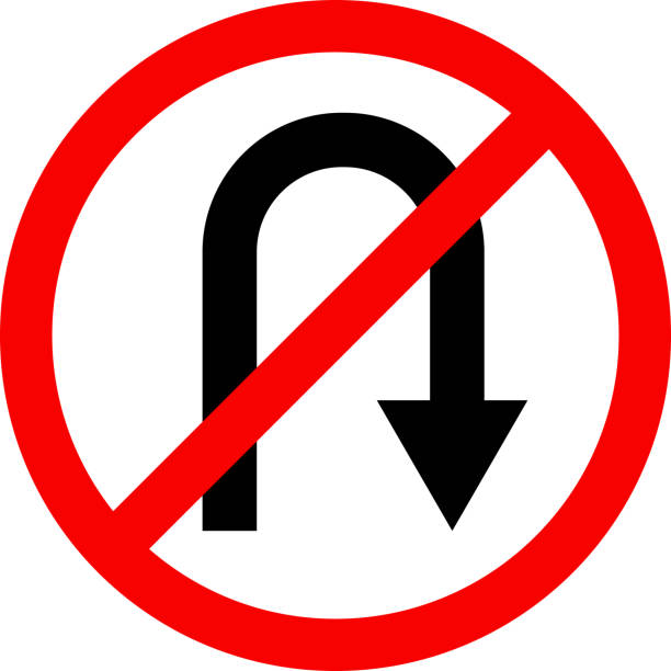 India’s Traffic Rules Signs - Uturn Prohibited