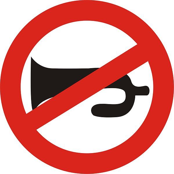 India’s Traffic Rules Signs - don't blow the horn