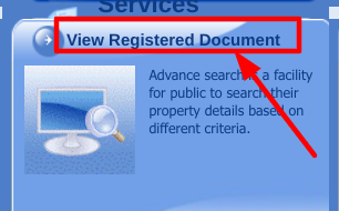 Kewala old documents of land in bihar online - choosing view registered document option