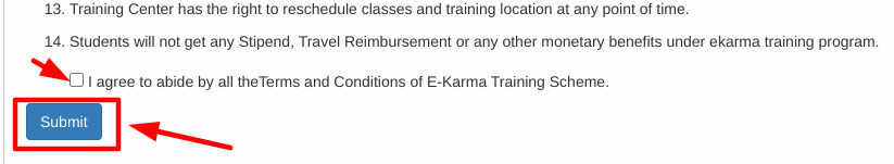 haryana e karma registration details - submitting the application form
