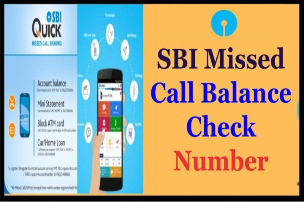 SBI Missed Call Balance Check Number