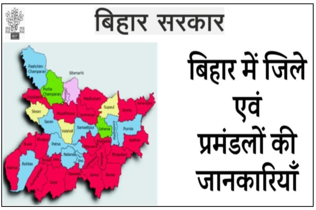 bihar ke pramandal aur district details - बिहार में कितने जिले हैं